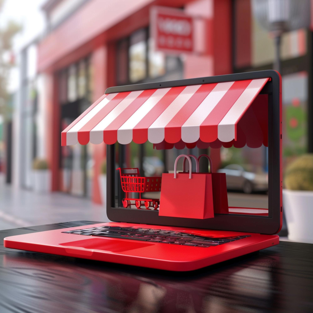 Small business owner reviewing digital marketing case study report