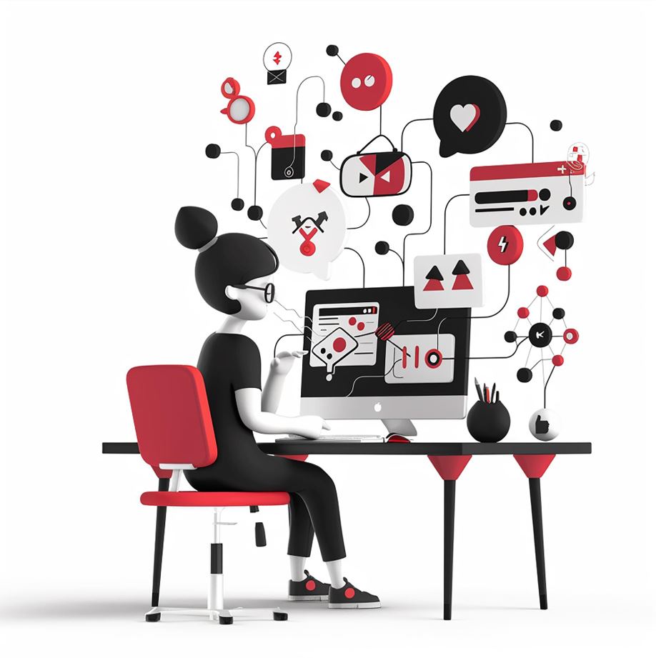 Infographic showing top digital marketing trends for 2026