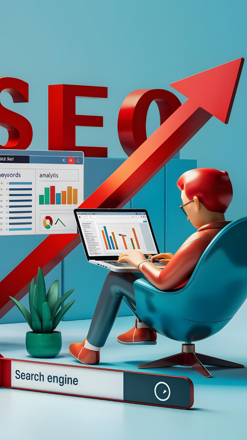 SEO specialist optimizing page structure, metadata, and internal links