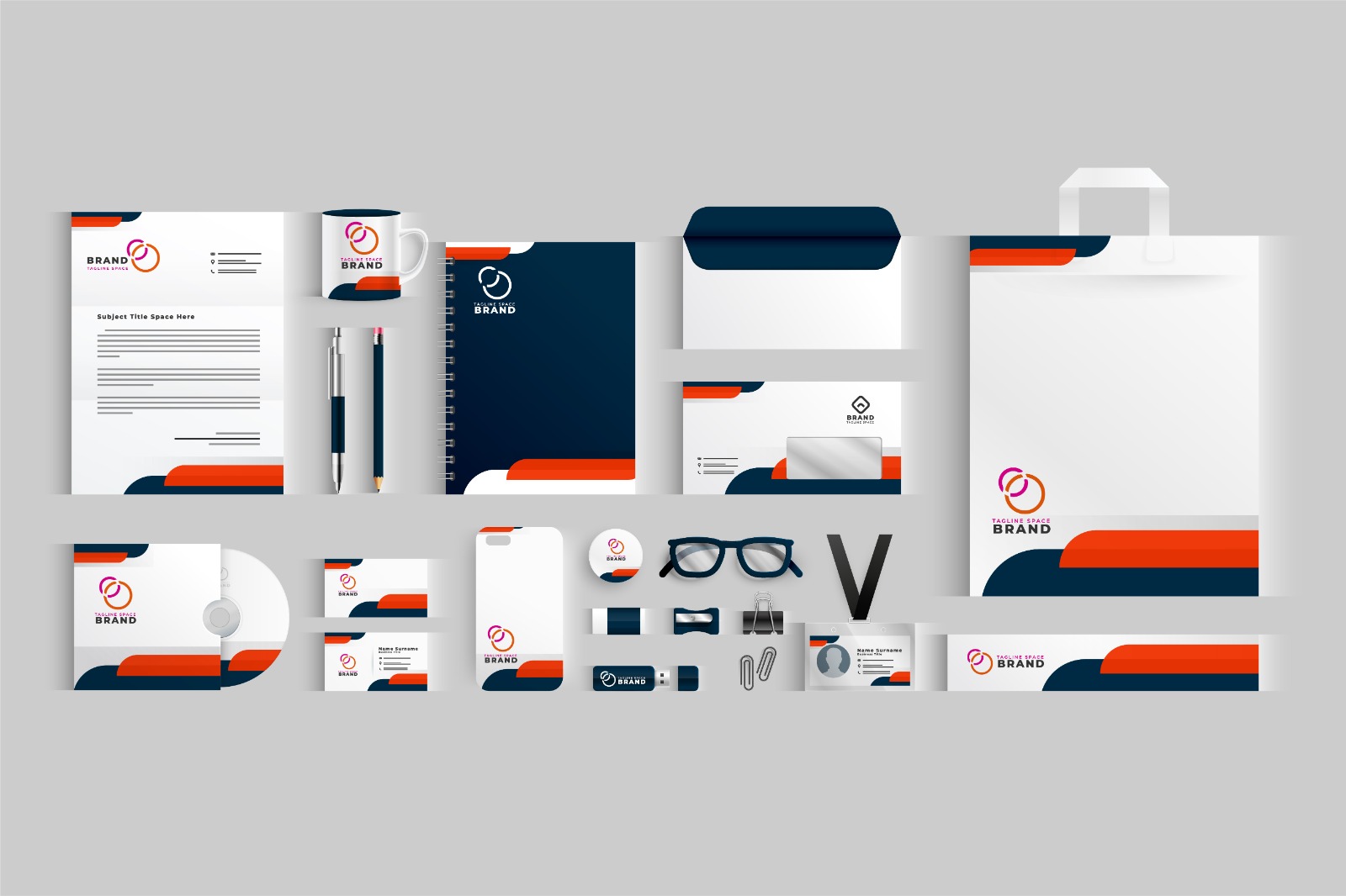 Brand style guide showcasing logo usage, color palette, and typography system