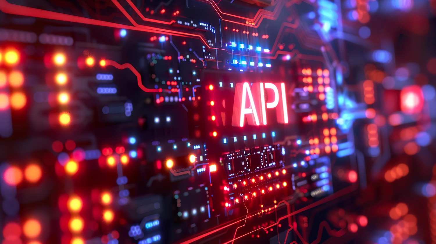 Integration and API setup process connecting custom software with third-party systems