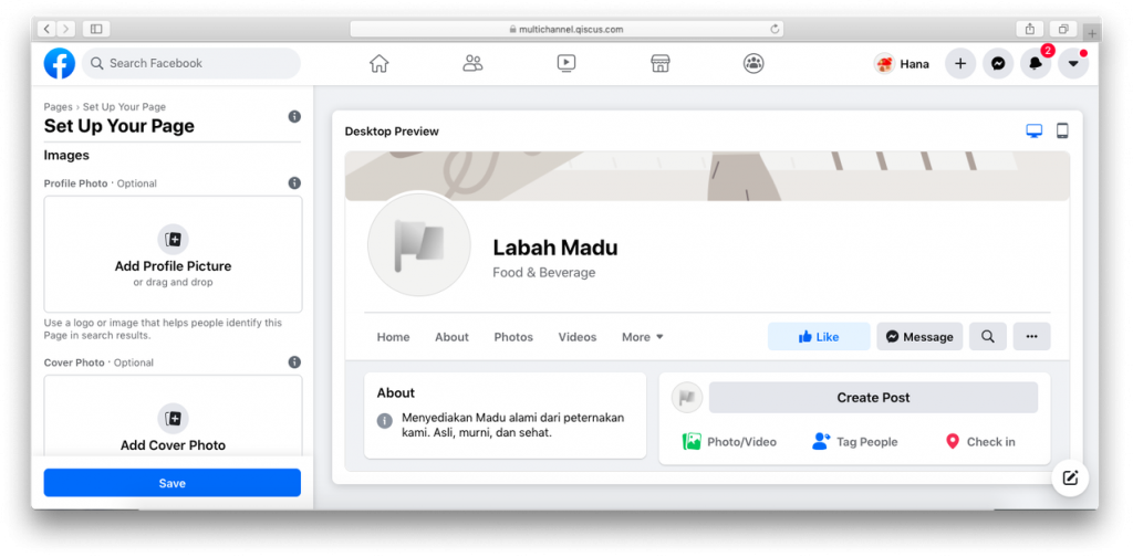 Social media profile setup and optimization process for brand visibility