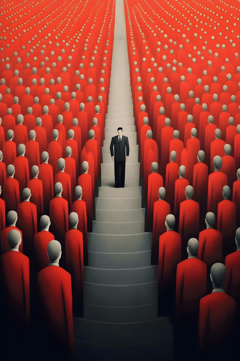 Industry expert reviewing in-depth thought leadership article for brand authority building